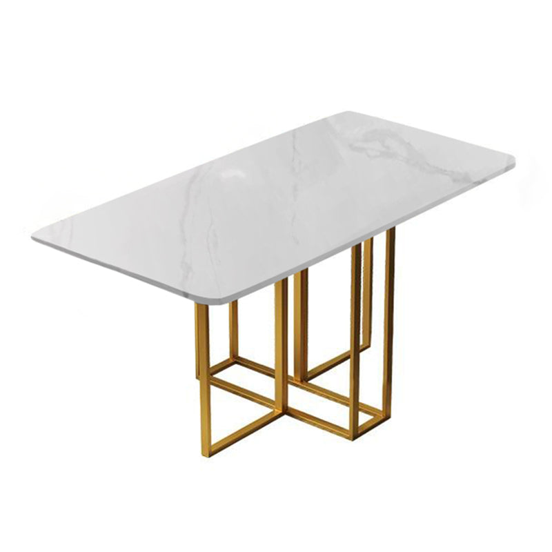 RECTANGE TABLE SIMPLICITE Meubles pliants en pierre, 59 "L x 31,5" W x 28,7 "H