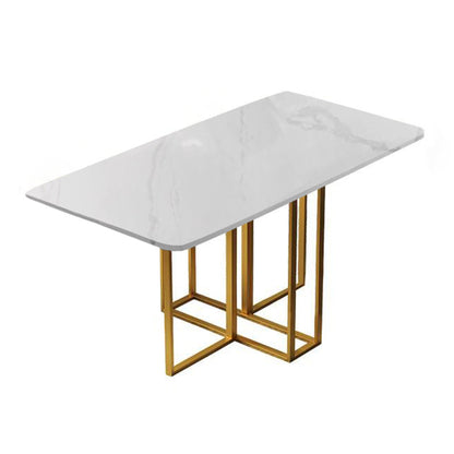 RECTANGE TABLE SIMPLICITE Meubles pliants en pierre, 59 "L x 31,5" W x 28,7 "H