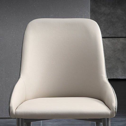 Contemporary Dining Chair Arm Side Chair for Kitchen with Metal Legs