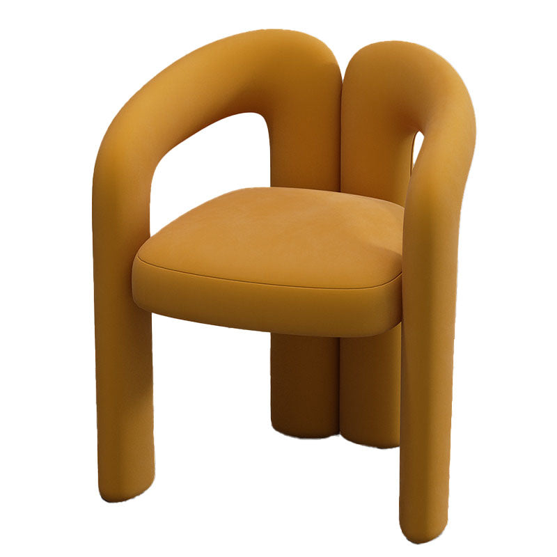 Modern Velvet Dining Room Chair Arm Chair for Restaurant Use Clearhalo 'Dining Chairs' 'Dining Tables & Seating' 'dining_chair' 'furn' 'furn_dining_chair' 'Furniture' 'Kitchen & Dining Furniture' 5661817