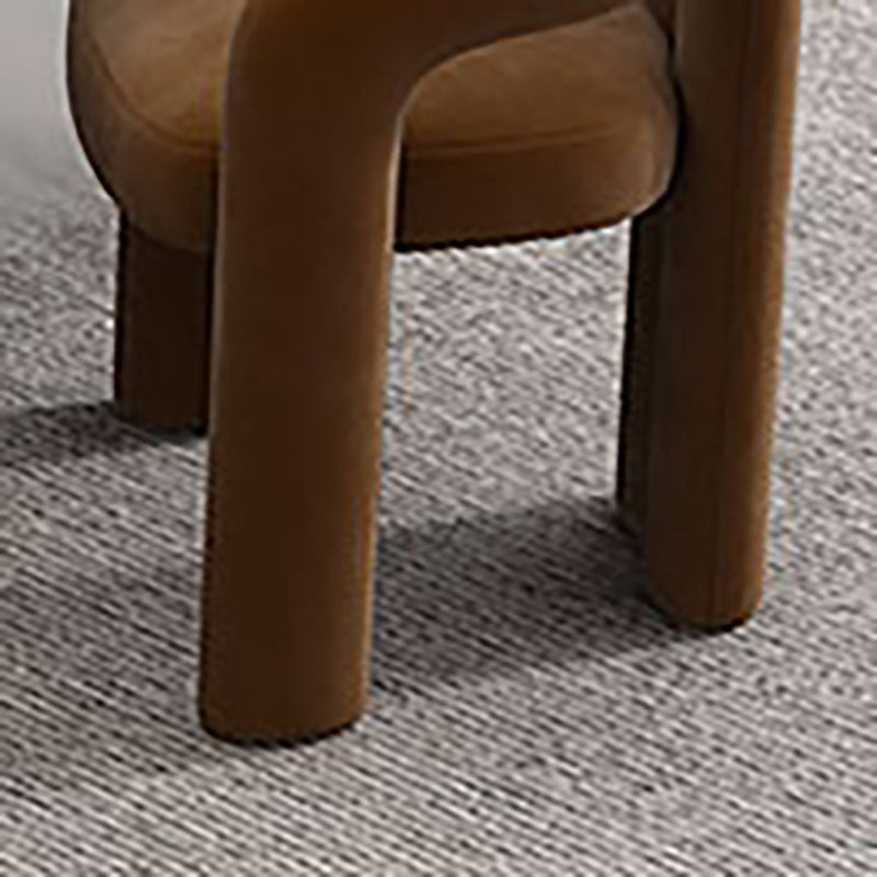 Modern Velvet Dining Room Chair Arm Chair for Restaurant Use Clearhalo 'Dining Chairs' 'Dining Tables & Seating' 'dining_chair' 'furn' 'furn_dining_chair' 'Furniture' 'Kitchen & Dining Furniture' 5661819