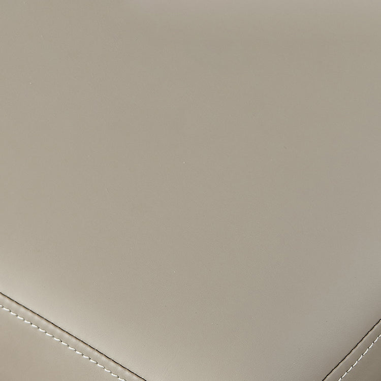 Leather Matte Finish Dining Chair Contemporary Home Solid Back Side Chair