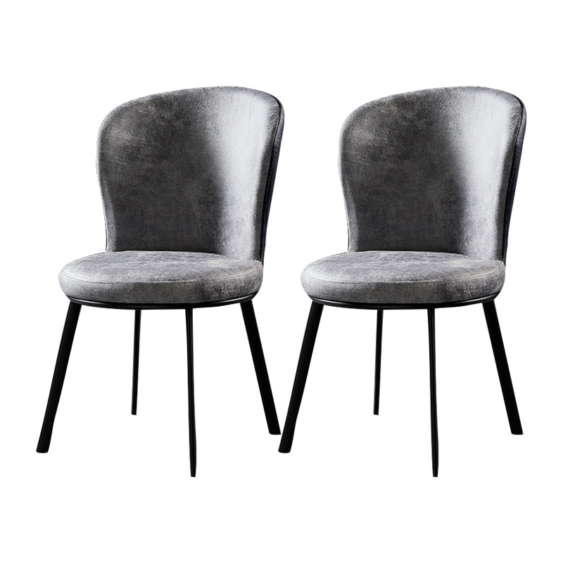 Sillas de comedor tapizadas de estilo industrial sólido sillón de comedor sin brazo