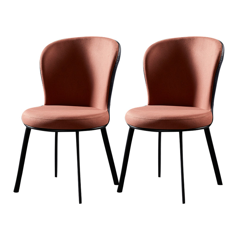 Sillas de comedor tapizadas de estilo industrial sólido sillón de comedor sin brazo