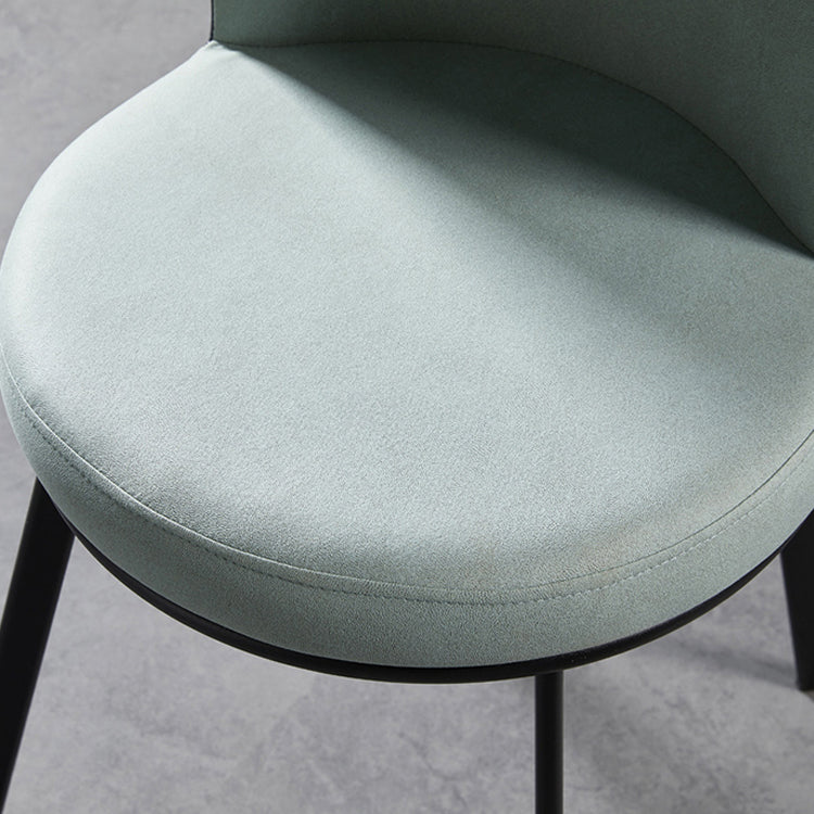 Sillas de comedor tapizadas de estilo industrial sólido sillón de comedor sin brazo