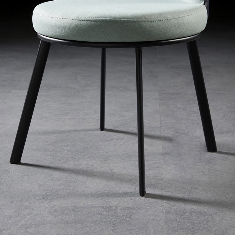 Sillas de comedor tapizadas de estilo industrial sólido sillón de comedor sin brazo