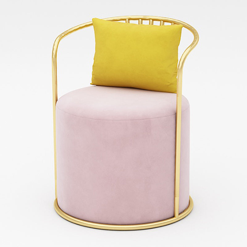 Glam Velvet Dining Room Chair Metal Dining Side Armless Chair for Restaurant Use