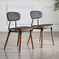 Scandinavian Open Back Dining Chairs Armless Wood Side Chairs