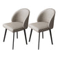 Contemporary Home Parsons Side Chair Leather Matte Finish Dining Chair