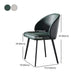 Contemporary Home Parsons Side Chair Leather Matte Finish Dining Chair