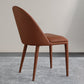 Designer Restaurant Parsons Chair Leather Matte Finish Dining Chair