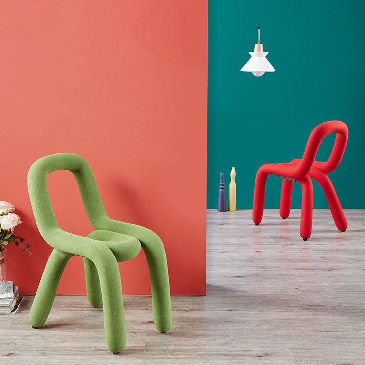 Modern Velvet Dining Room Chair Armless Metal Side Chair for Home Use Clearhalo 'Dining Chairs' 'Dining Tables & Seating' 'dining_chair' 'furn' 'furn_dining_chair' 'Furniture' 'Kitchen & Dining Furniture' 5662050