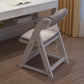 Contemporary Dining Chair Open Back Dining Armless Side Chair with Wooden Legs