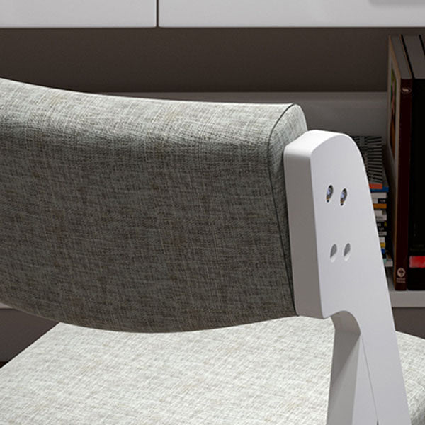 Contemporary Dining Chair Open Back Dining Armless Side Chair with Wooden Legs