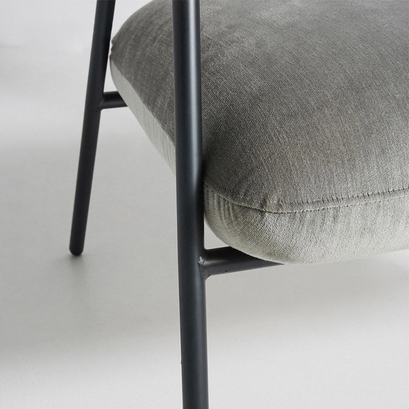 Open Back Arm Chair Industrial Style Metal Kitchen Dining Chair Clearhalo 'Dining Chairs' 'Dining Tables & Seating' 'dining_chair' 'furn' 'furn_dining_chair' 'Furniture' 'Kitchen & Dining Furniture' 5662073