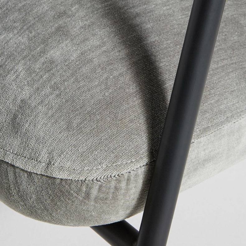 Open Back Arm Chair Industrial Style Metal Kitchen Dining Chair Clearhalo 'Dining Chairs' 'Dining Tables & Seating' 'dining_chair' 'furn' 'furn_dining_chair' 'Furniture' 'Kitchen & Dining Furniture' 5662076