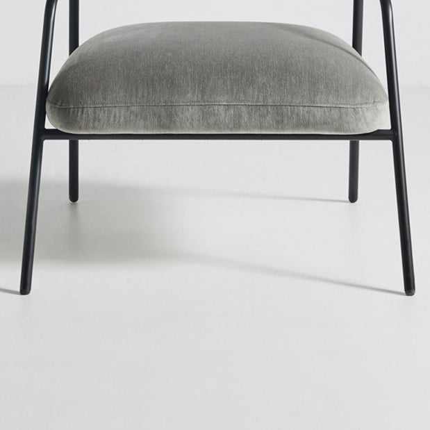 Open Back Arm Chair Industrial Style Metal Kitchen Dining Chair Clearhalo 'Dining Chairs' 'Dining Tables & Seating' 'dining_chair' 'furn' 'furn_dining_chair' 'Furniture' 'Kitchen & Dining Furniture' 5662078