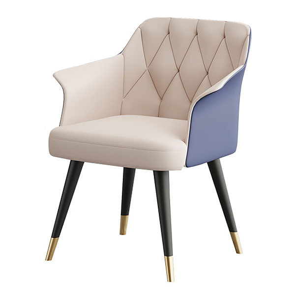 Sillas de comedor de cuero de faux glamoroso sillas de metal para uso de restaurantes