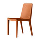 Contemporary Leather Dining Room Chair Armless Metal Side Chair for Home Use