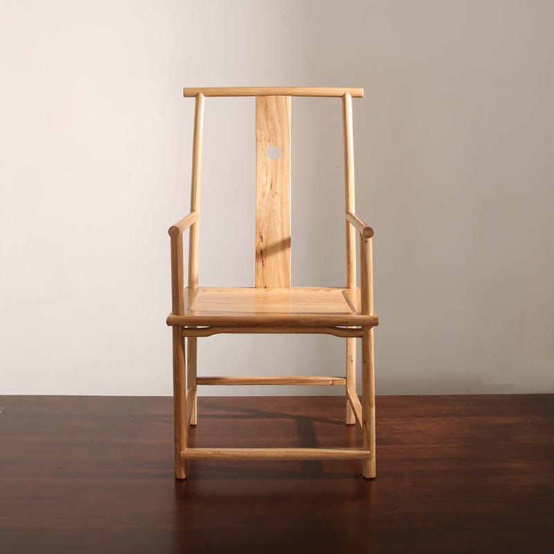 伝統的なダイニングスラトバックチェア木製の脚のダイニングアームサイドチェア