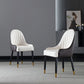 Solid Back Arm Side Chair Scandinavian Design Leather Dining Side Chair Clearhalo 'Dining Chairs' 'Dining Tables & Seating' 'dining_chair' 'furn' 'furn_dining_chair' 'Furniture' 'Kitchen & Dining Furniture' 5662155