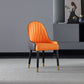 Solid Back Arm Side Chair Scandinavian Design Leather Dining Side Chair Clearhalo 'Dining Chairs' 'Dining Tables & Seating' 'dining_chair' 'furn' 'furn_dining_chair' 'Furniture' 'Kitchen & Dining Furniture' 5662160