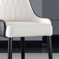 Solid Back Arm Side Chair Scandinavian Design Leather Dining Side Chair Clearhalo 'Dining Chairs' 'Dining Tables & Seating' 'dining_chair' 'furn' 'furn_dining_chair' 'Furniture' 'Kitchen & Dining Furniture' 5662166