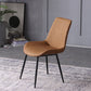 PU Leather Dining Chairs Industrial Style Arm Solid Back Dining Side Chairs Clearhalo 'Dining Chairs' 'Dining Tables & Seating' 'dining_chair' 'furn' 'furn_dining_chair' 'Furniture' 'Kitchen & Dining Furniture' 5662174