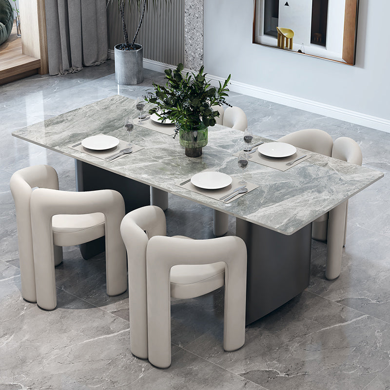 Contemporary Wood Dining Room Chair Velvet Side Chair for Home Use