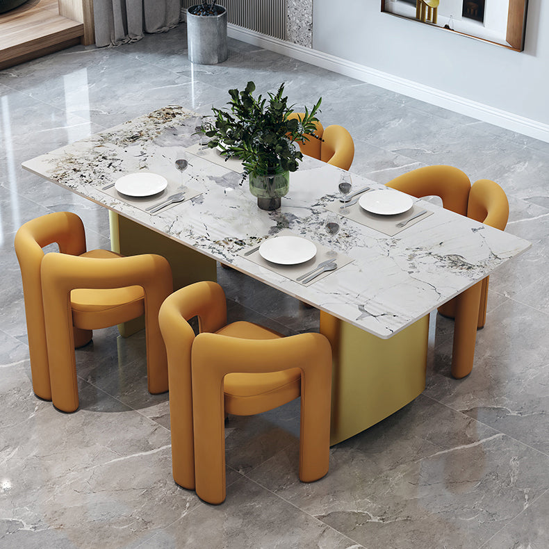 Contemporary Wood Dining Room Chair Velvet Side Chair for Home Use