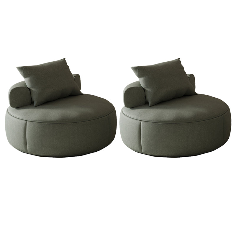 Mid-Century Modern Armless Accent Chair Fixed Back Accent Room Chair for Living Room