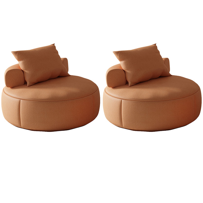 Mid-Century Modern Armless Accent Chair Fixed Back Accent Room Chair for Living Room