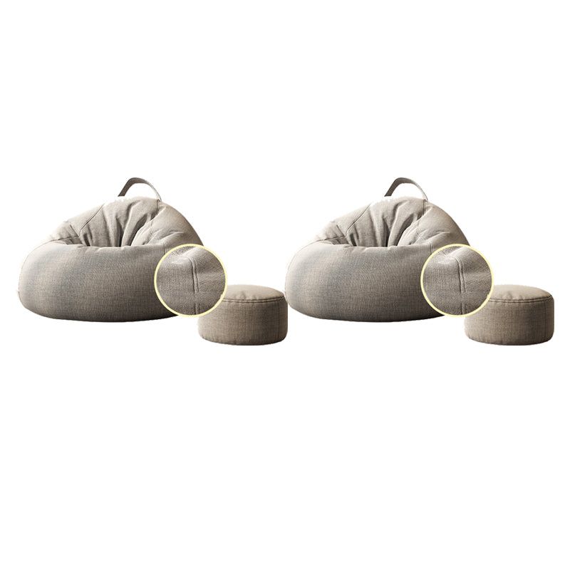 Contemporary Style Single Sofa Chair Fixed Back Armless Chair for Bedroom