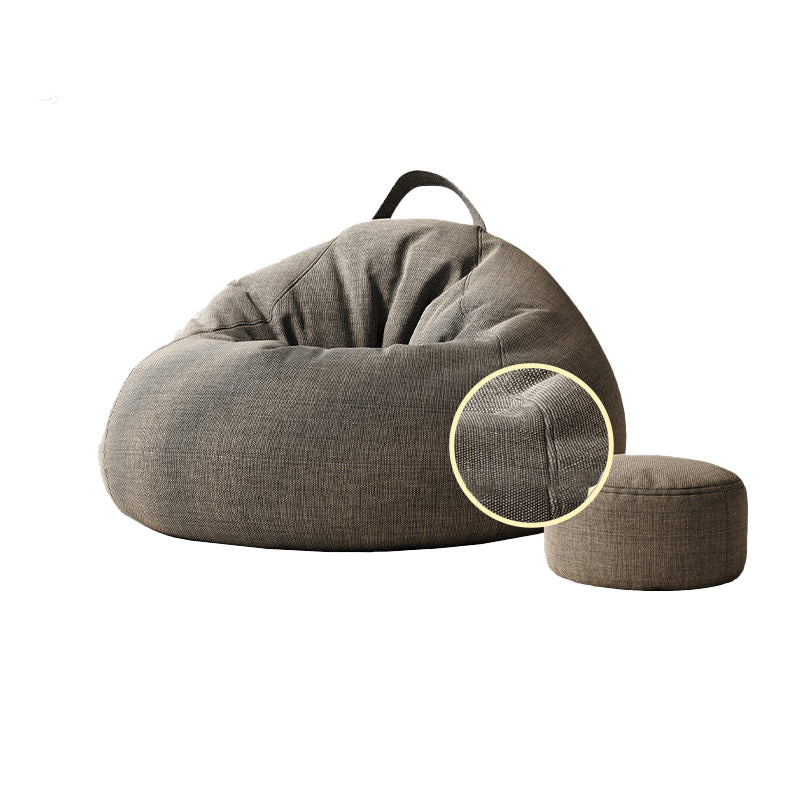 Contemporary Style Single Sofa Chair Fixed Back Armless Chair for Bedroom