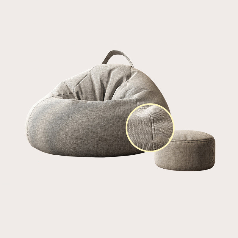 Contemporary Style Single Sofa Chair Fixed Back Armless Chair for Bedroom