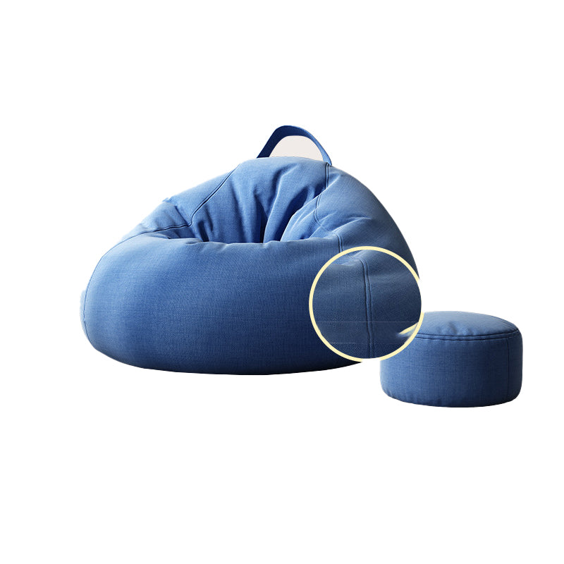 Contemporary Style Single Sofa Chair Fixed Back Armless Chair for Bedroom