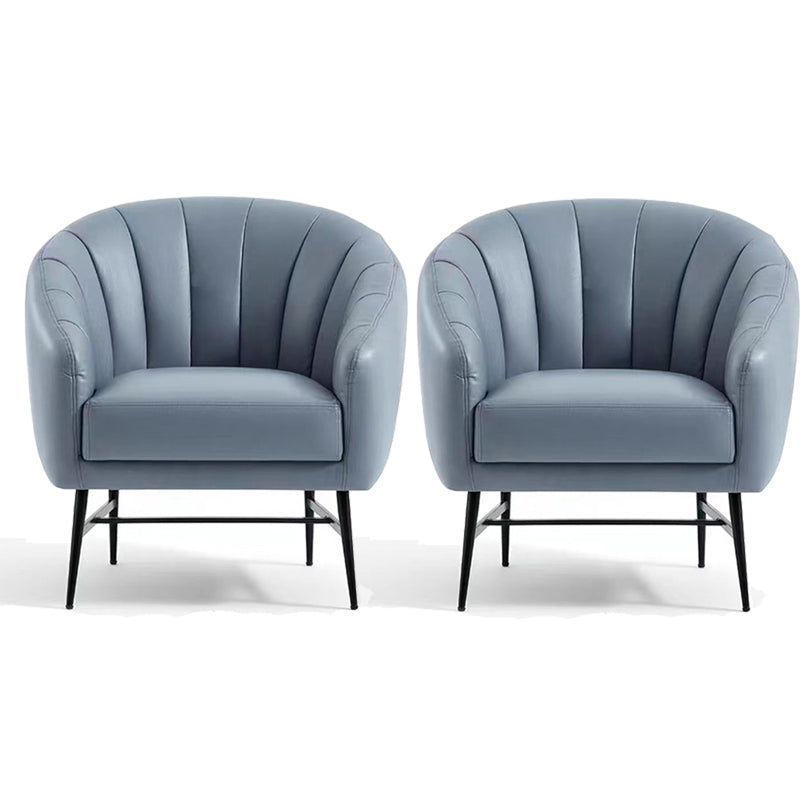 29,5 "breites Kunstledernähte Kissen Rückenschwamm abgerissene Arme Fass Stuhl