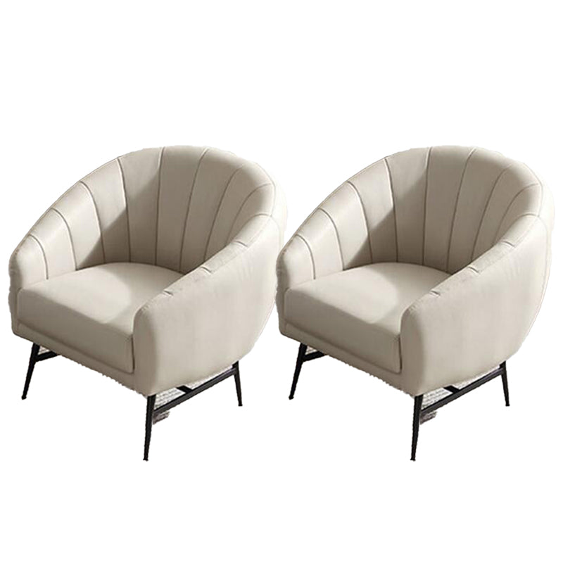 29,5 "breites Kunstledernähte Kissen Rückenschwamm abgerissene Arme Fass Stuhl