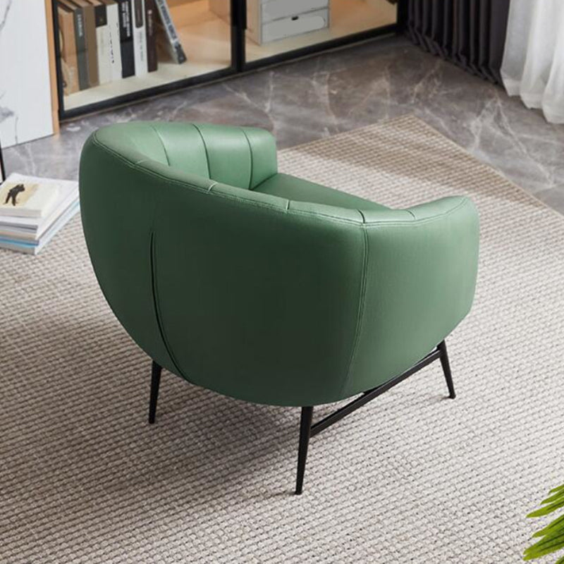 29,5 "breites Kunstledernähte Kissen Rückenschwamm abgerissene Arme Fass Stuhl