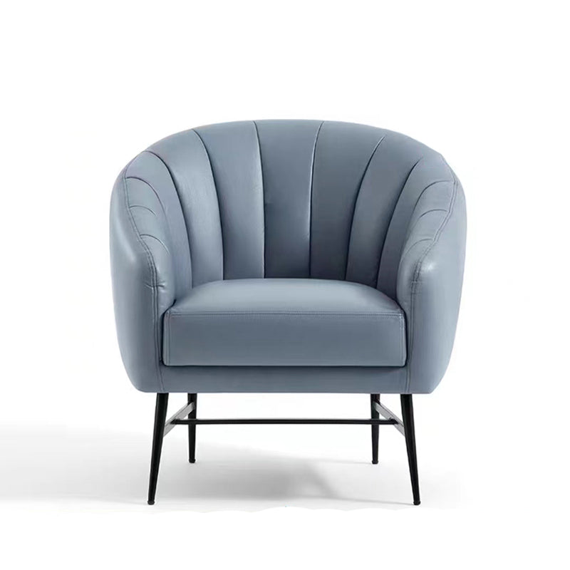 29,5 "breites Kunstledernähte Kissen Rückenschwamm abgerissene Arme Fass Stuhl