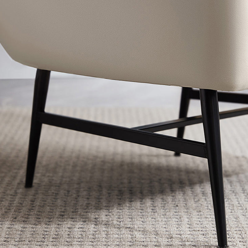 29,5 "breites Kunstledernähte Kissen Rückenschwamm abgerissene Arme Fass Stuhl