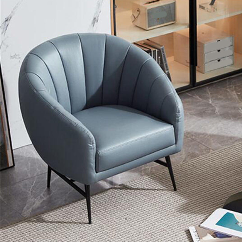 29,5 "breites Kunstledernähte Kissen Rückenschwamm abgerissene Arme Fass Stuhl