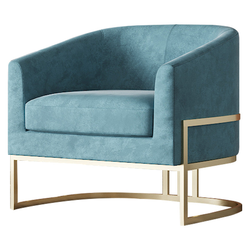 Contemporary 28" Wide Fixed Back Sloped Arms Sponge Barrel Chair Clearhalo 'Accent Chairs' 'accent_chairs' 'Chairs & Seating' 'furn' 'furn_accent_chairs' 'Furniture' 'Living Room Furniture' 5662328