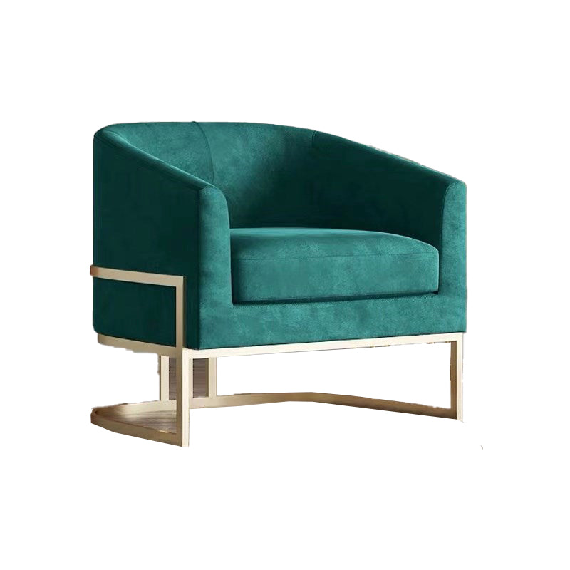 Contemporary 28" Wide Fixed Back Sloped Arms Sponge Barrel Chair Clearhalo 'Accent Chairs' 'accent_chairs' 'Chairs & Seating' 'furn' 'furn_accent_chairs' 'Furniture' 'Living Room Furniture' 5662335