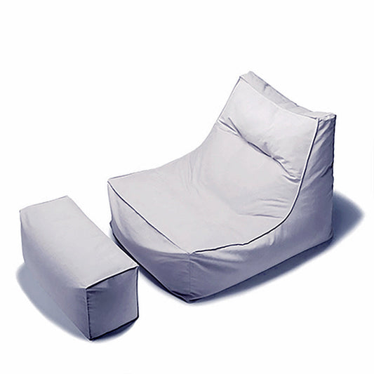 Nordic Style Living Room Fabric Armless with Ottoman Lounge Accent Chair