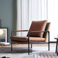 Mid-Century Modern Sled Arm Chair Leather Accent Armchair for Bedroom