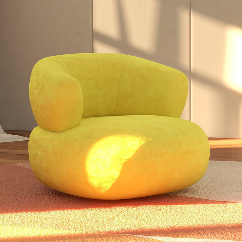 Chaise d'accent sans bras moderne du milieu du siècle chaise de salle d'accent en cuir pour le salon