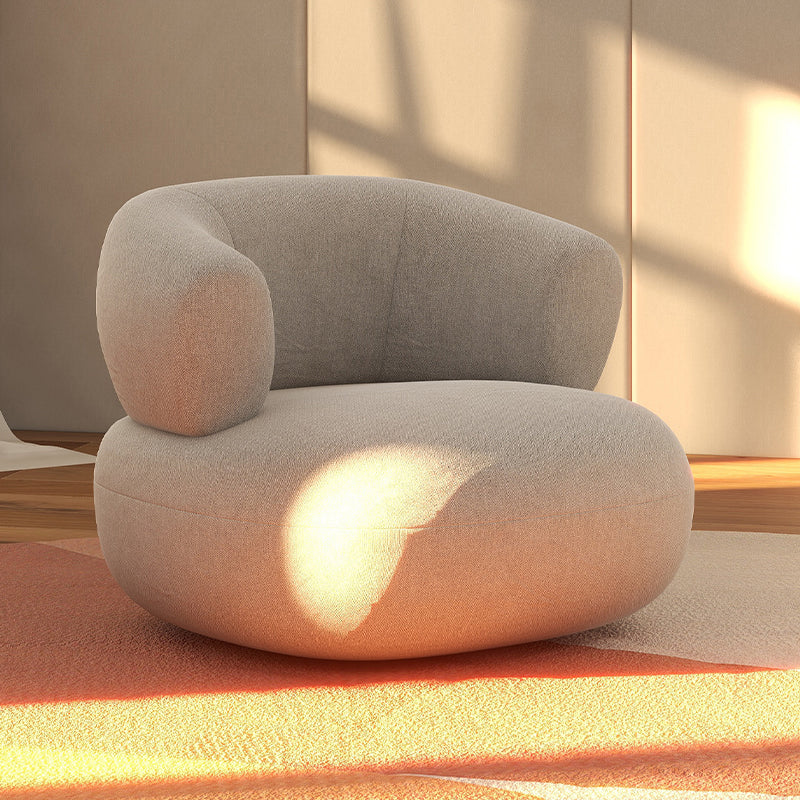 Chaise d'accent sans bras moderne du milieu du siècle chaise de salle d'accent en cuir pour le salon