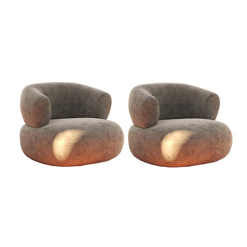 Chaise d'accent sans bras moderne du milieu du siècle chaise de salle d'accent en cuir pour le salon