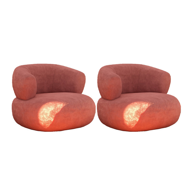 Chaise d'accent sans bras moderne du milieu du siècle chaise de salle d'accent en cuir pour le salon